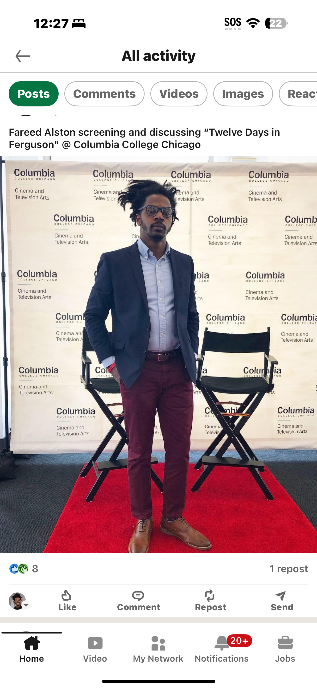 Fareed at Doc Your World after screening Twelve Days in Ferguson